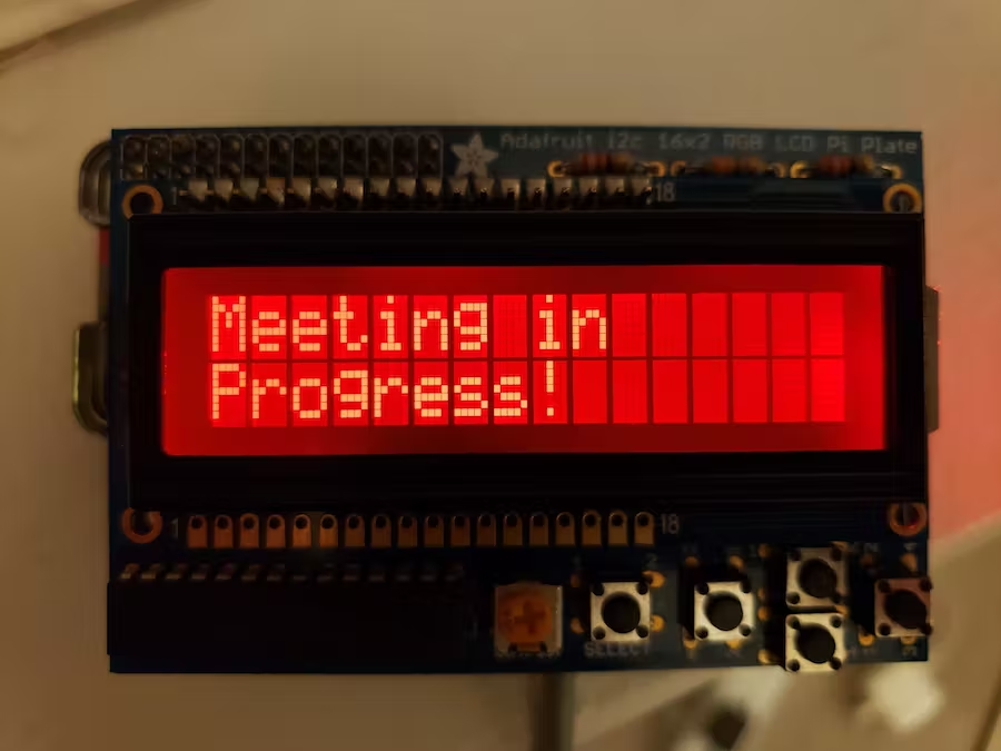 meeting notification raspberry pi project 2024